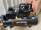 Компресор 200 л, 7,5 кВт, 380 В, 10 атм, 1050 л/хв. 3 циліндра INTERTOOL PT-0040, фото 2