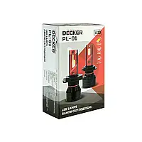 Комплект світлодіодних LED ламп DECKER H8/H11/H16 5000K 10000 Lm