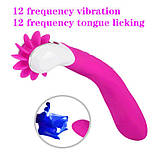 Подвійний ротаційний вібратор "Tongue Turbo", фото 3