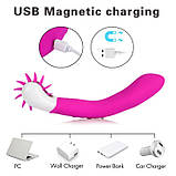 Подвійний ротаційний вібратор "Tongue Turbo", фото 4