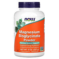 Магний бисглицинат Now Foods Magnesium Bisglycinate powder для нервной системы в порошке 227 г