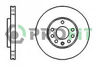 Диск тормозной Опель Астра, Комбо, Мерива, Зафира, Корса PROFIT