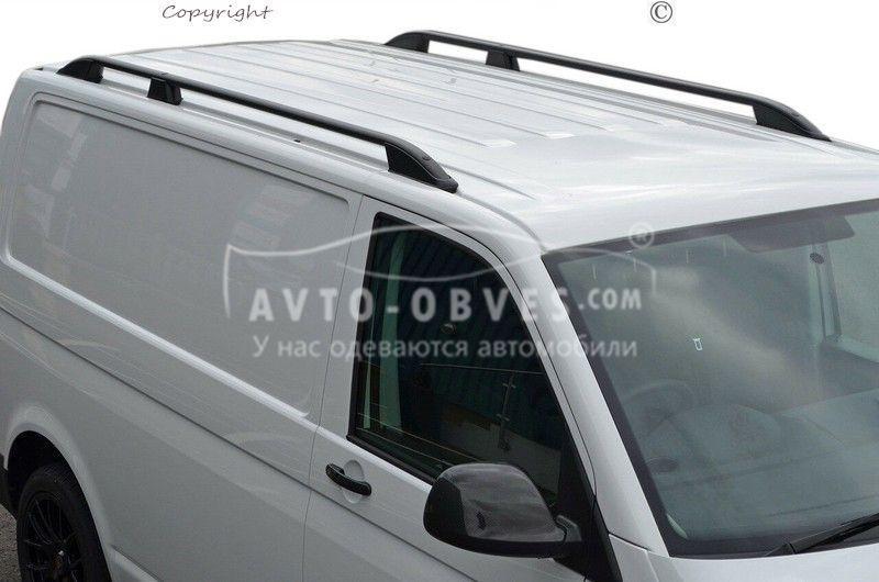 Рейлинги Volkswagen T5 L1/L2 - база: короткая, цвет: черный - фото 2 - id-p198327893