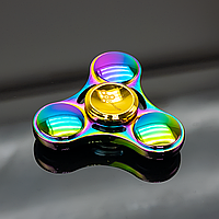 Металлический спиннер Rainbow Fidget Spinner | Спиннер с подшипниками Premium Хамелеон