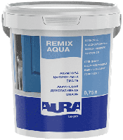Акриловая эмаль Aura Luxpro Remix Aqua белая глянцевая 0.75л