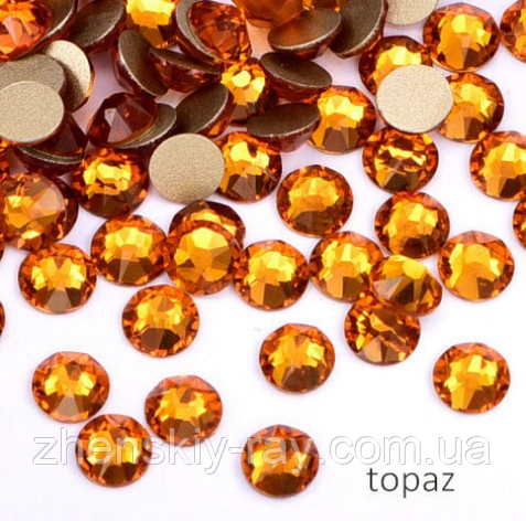 Камені Swarovski SS3 (1.3 мм) Topaz 100 шт., фото 2