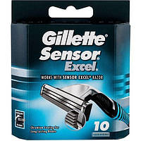 Сменные кассеты Gillette Sensor Excel, на 2 лезвия (10шт.)