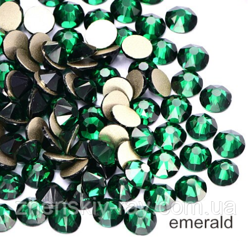 Стрази Swarovski No3 (1,3 мм) EMERALD100 шт.