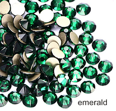 Стрази Swarovski No3 (1,3 мм) EMERALD100 шт.