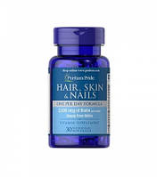 Витамины для волос, кожи и ногтей Puritan's Pride Hair, Skin & Nails One Per Day Formula 30 капс.