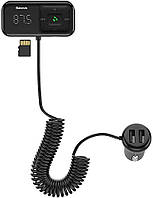 FM-модулятор (трансмиттер) Baseus T typed S-16 Wireless MP3 Car Charger ( CCTM-E01 )