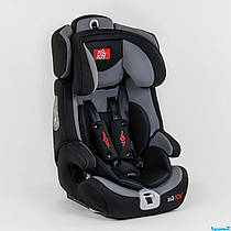 Автокрісло універсальне FX 7887 Joy, 9-36 кг, ISOFIX чорно-сіре