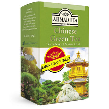 Чай Ahmad Tea Chinese Green Tea, зелений, листовий, 100 г