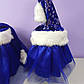 Костюм снігурочка новорічний 1-8 років спідниця фатинова та шапка синій колір 1 шт, фото 2