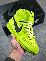 Eur 36-47.5 Nike SB Dunk AMBUSH High Boot высокие мужские женские кроссовки салатовые