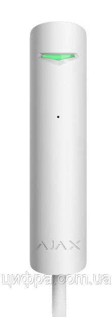 Датчик розбитий склад Ajax GlassProtect Fibra white
