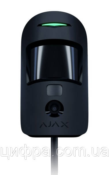 Датчик руху з фотоверифікацією Ajax MotionCam (PhOD) Fibra black
