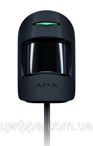 Датчик руху Ajax MotionProtect Fibra black, фото 1