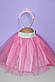 Набір новорічний костюм принцеса фатинова спідниця і обруч рожевий, фото 3