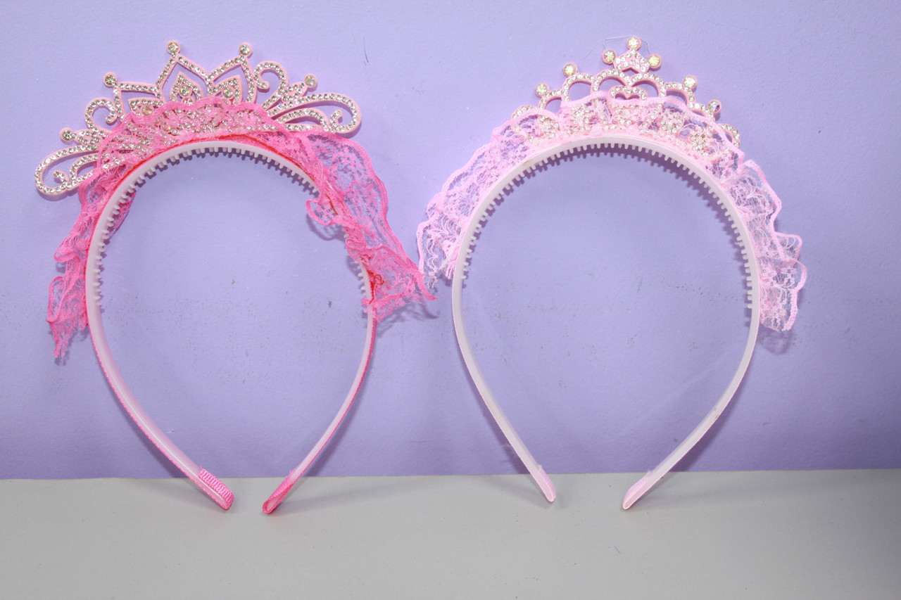 Дитячий карнавальний обруч ажурний з камінням 1 шт, фото 1