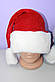 Новорічна шапка діда морозу хутряна санти 1 шт, фото 3