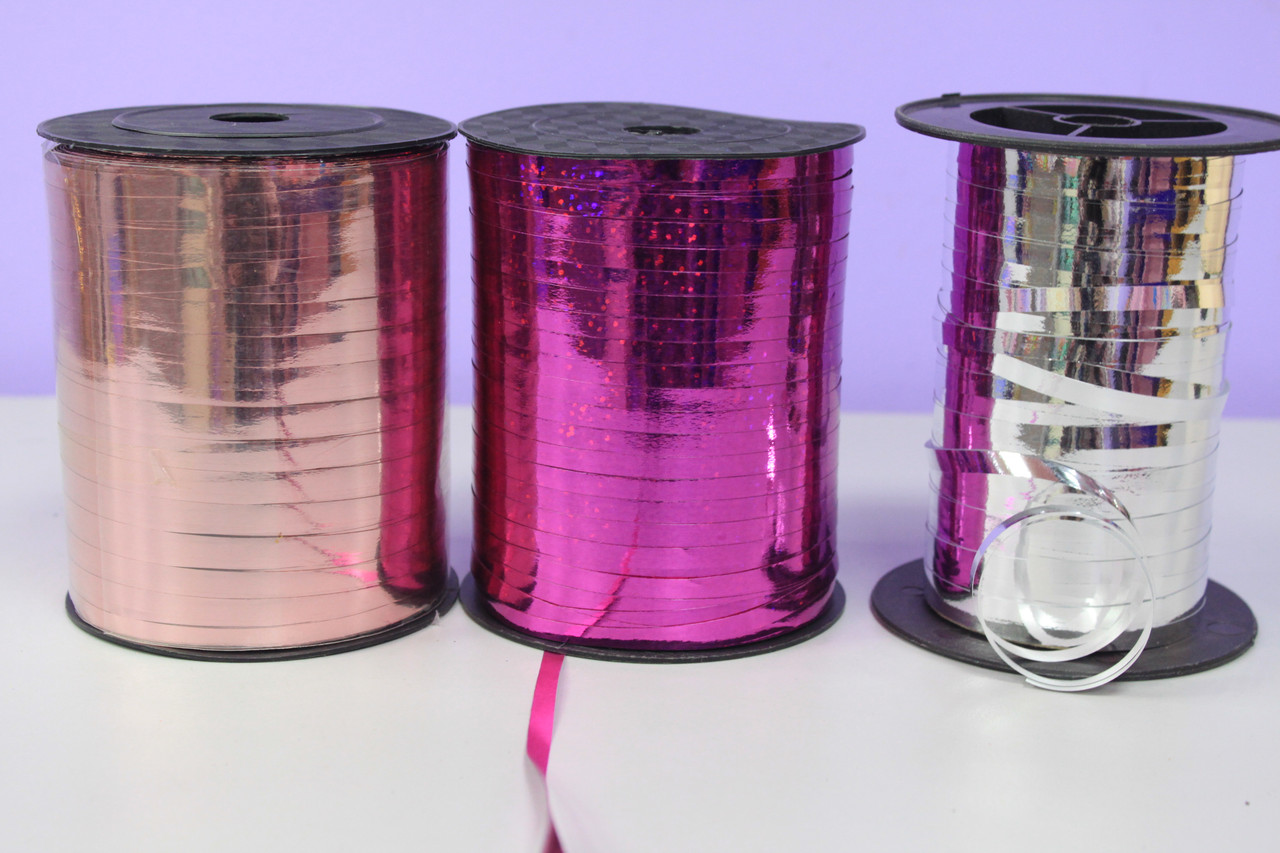 Стрічка для прикраси новорічних подарунків блискуча, фото 1