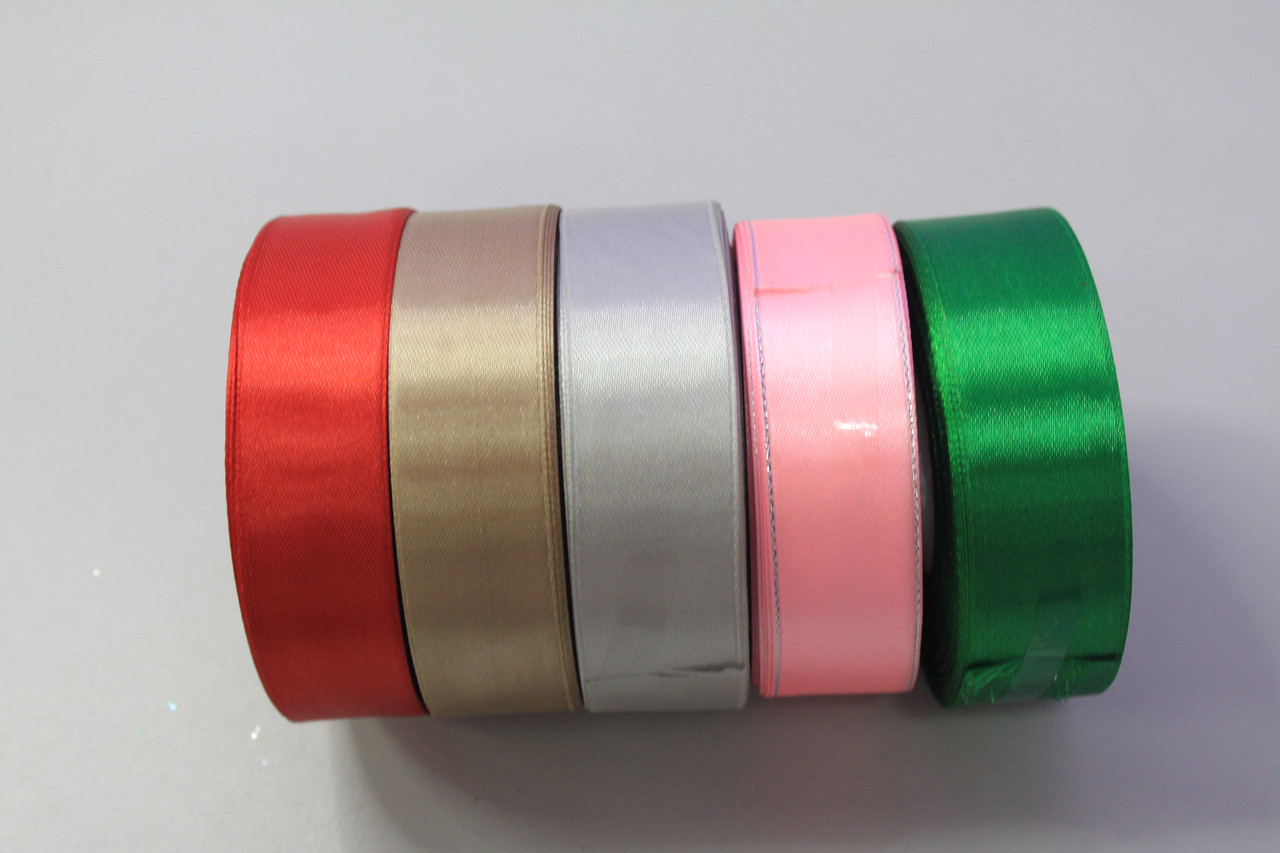 Стрічка для прикраси новорічних подарунків блискуча атласна, фото 1