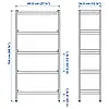 IKEA LAGKAPTEN/ELDBERGET / EKENABBEN Комбінація столу / шафи і бежевого / білого обертового стільця, фото 6