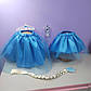 Костюм новорічний Ельза 1-8 років спідниця фатинова та корона блакитний колір 1 шт, фото 5