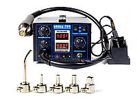 Паяльна станція 2 в 1 - YIHUA 706 + 5 насадок