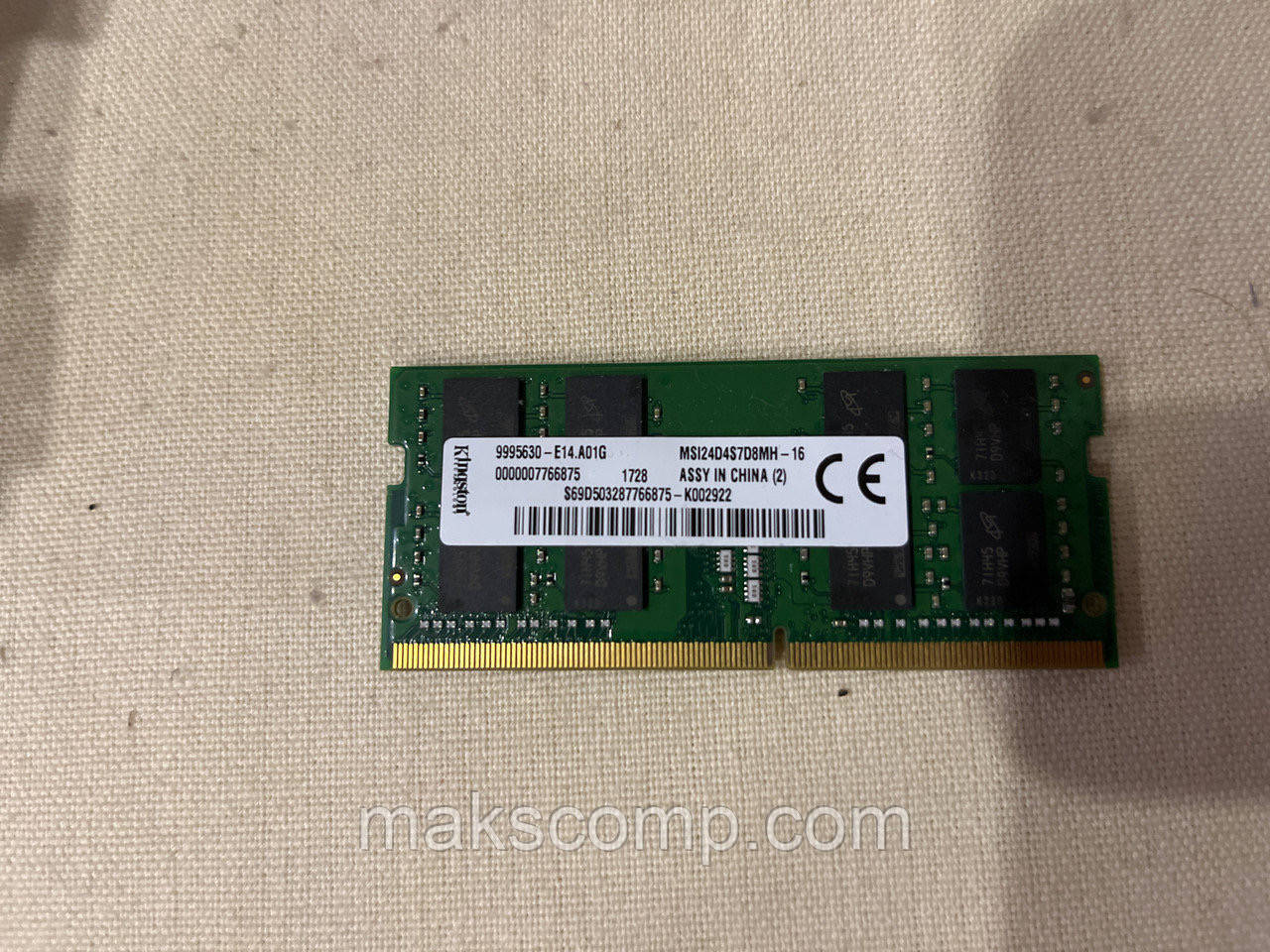 Пам'ять Kingston 16Gb PC4-2400T DDR4 So Dimm