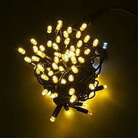 Новогодняя гирлянда уличная Xmas LED 100L 3.3B Теплый белый 10м гирлянда на дерево, гирлянда на фасад (TS)