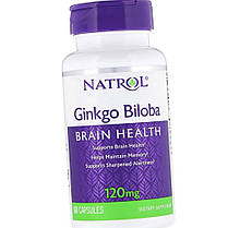 Гінкго білоба Natrol Ginkgo Biloba 120 mg 60 капс, фото 3