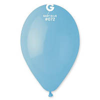 Воздушные шары голубые пастель 26 см Gemar Италия 5 шт
