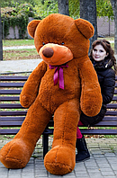Модный мягкий плюшевый медведь 2 метра Рафаель, Коричневый плюшевий ведмедик в подарунок 200 см