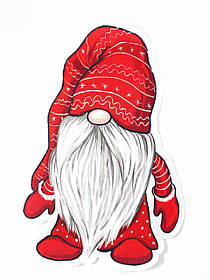 Нашивка Гном Дід Мороз/Santa Claus 135х205 мм