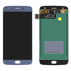 Дисплей (екран) Motorola Moto X4 XT1900-7 з тачскріном (синій)