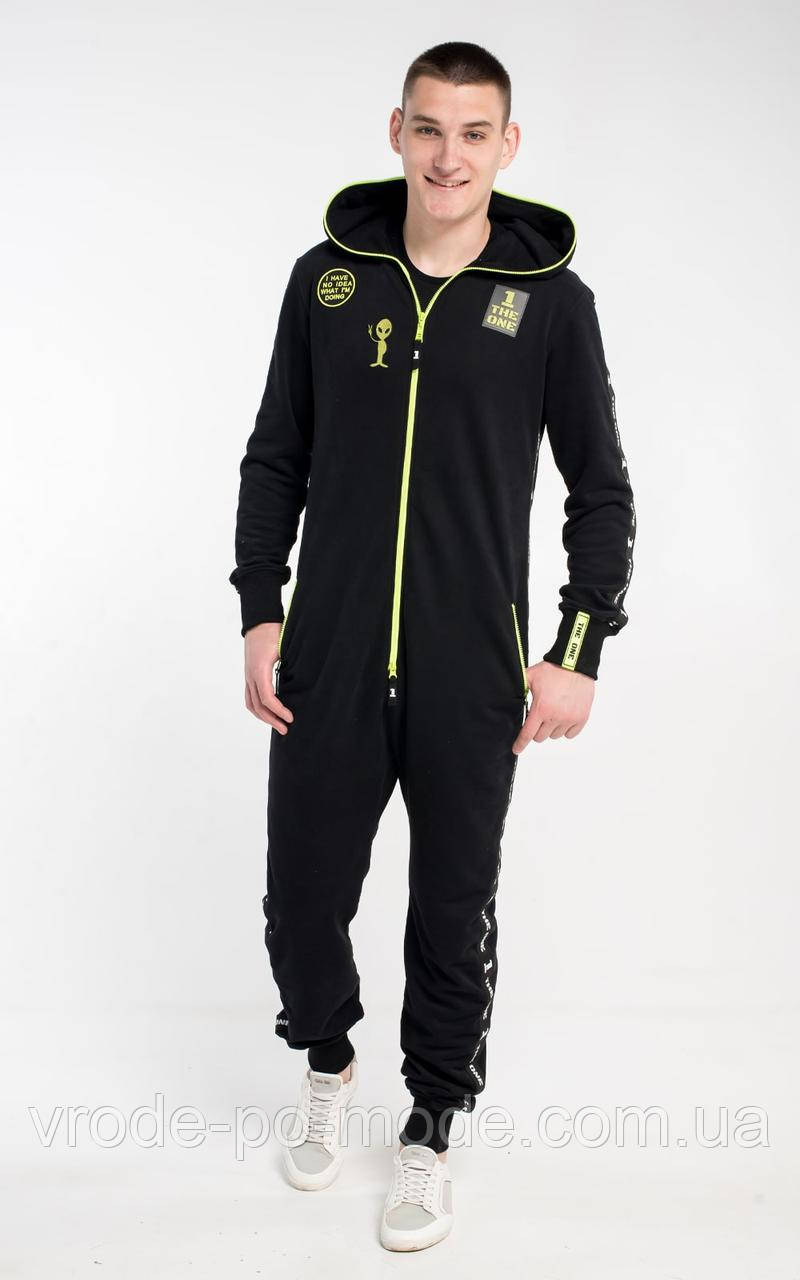 Комбінезон Alien black унісекс, у наявності та під замовлення, для чоловіків і жінок