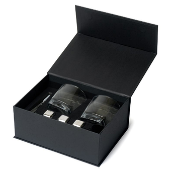 Подарунковий набір для віскі (2 склянки, кубики для віскі 6 шт і щипці) 980044