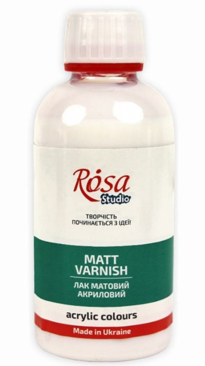 Лак акриловий матовий, на водній основі 250 мл Rosa Studio, 750010104