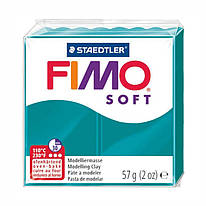 Полімерна глина Fimo Soft бірюзова 57 грам Staedtler, 802036