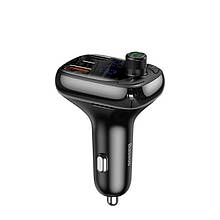 FM-трансмітер Baseus T-Typed MP3 Car Charger S-13 Bluetooth 5.0 2USB(3.4 A) + 1Type-C(5А) QC3.0 / QC4.0 36W