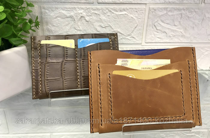 Купить Кожаное портмоне для документов и паспорта . Портмоне для прав с ...
