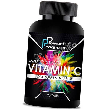 Вітамін С Powerful Progress Vitamin C 90 таб, фото 2