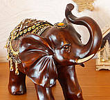 Статуетка слона з прикрасами хобот до верху 30см, фото 2