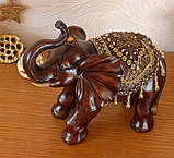 Статуетка слона з прикрасами хобот до верху 30см, фото 5