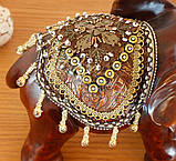 Статуетка слона з прикрасами хобот до верху 30см, фото 3