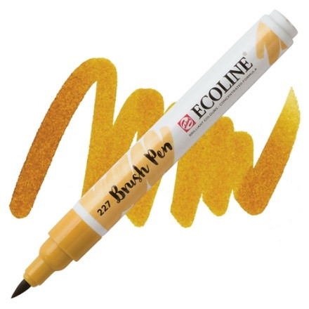Маркер-пензель акварельний Royal Talens Ecoline Brushpen вохра жовтий (227), 11502270