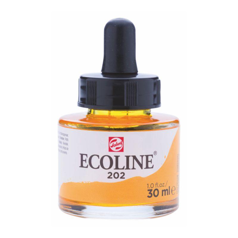 Фарба акварельна рідка Ecoline (202) жовта темна 30 мл Royal Talens, 11252021
