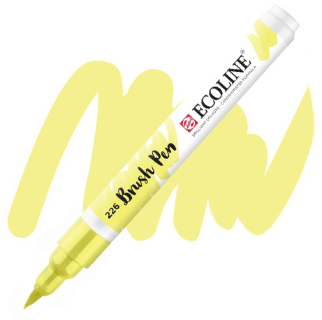 Маркер-пензель акварельний Royal Talens Ecoline Brushpen жовтий пастельний (226), 11502260
